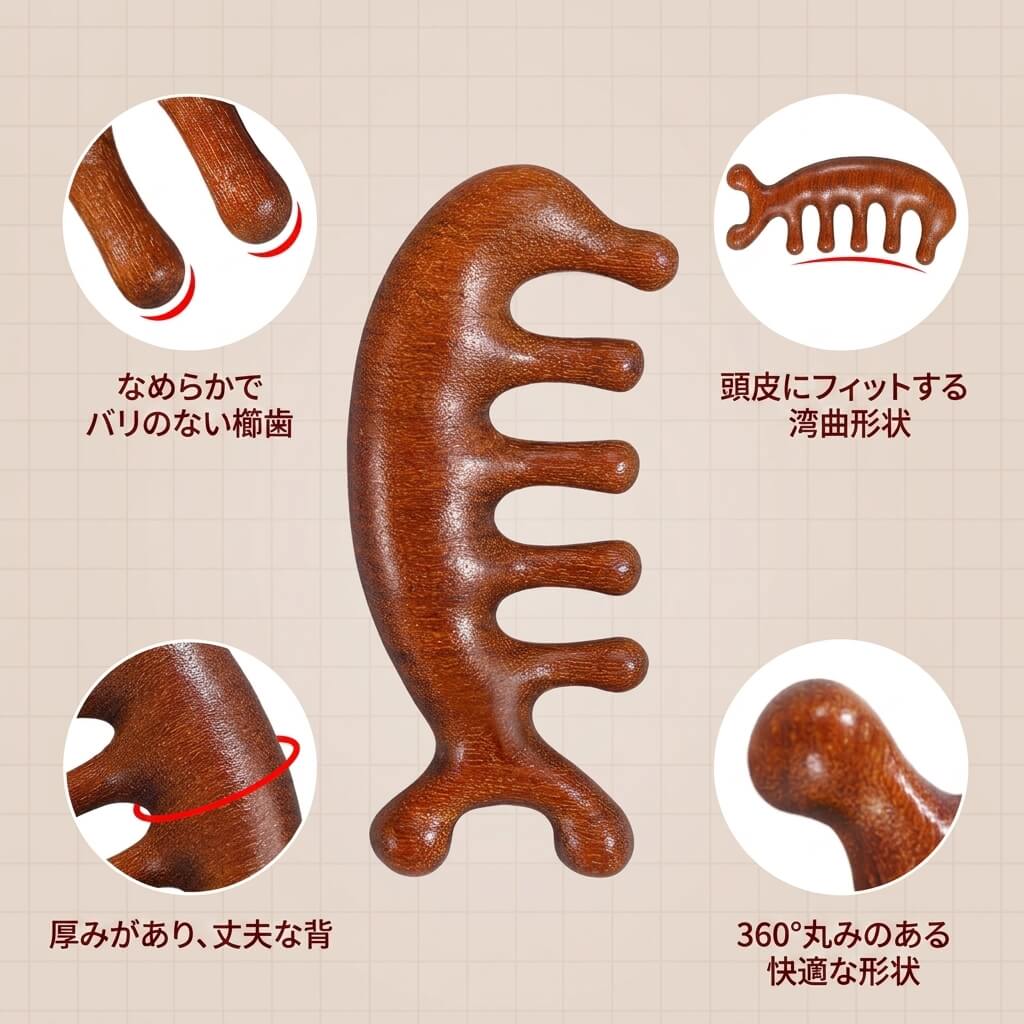 イルカマッサージ櫛 〜巡り〜