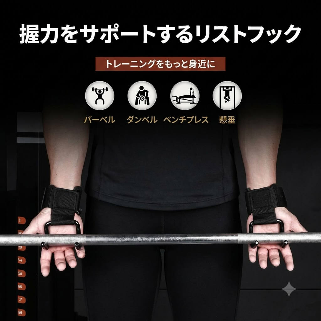 握力サポート ぶら下がりフック