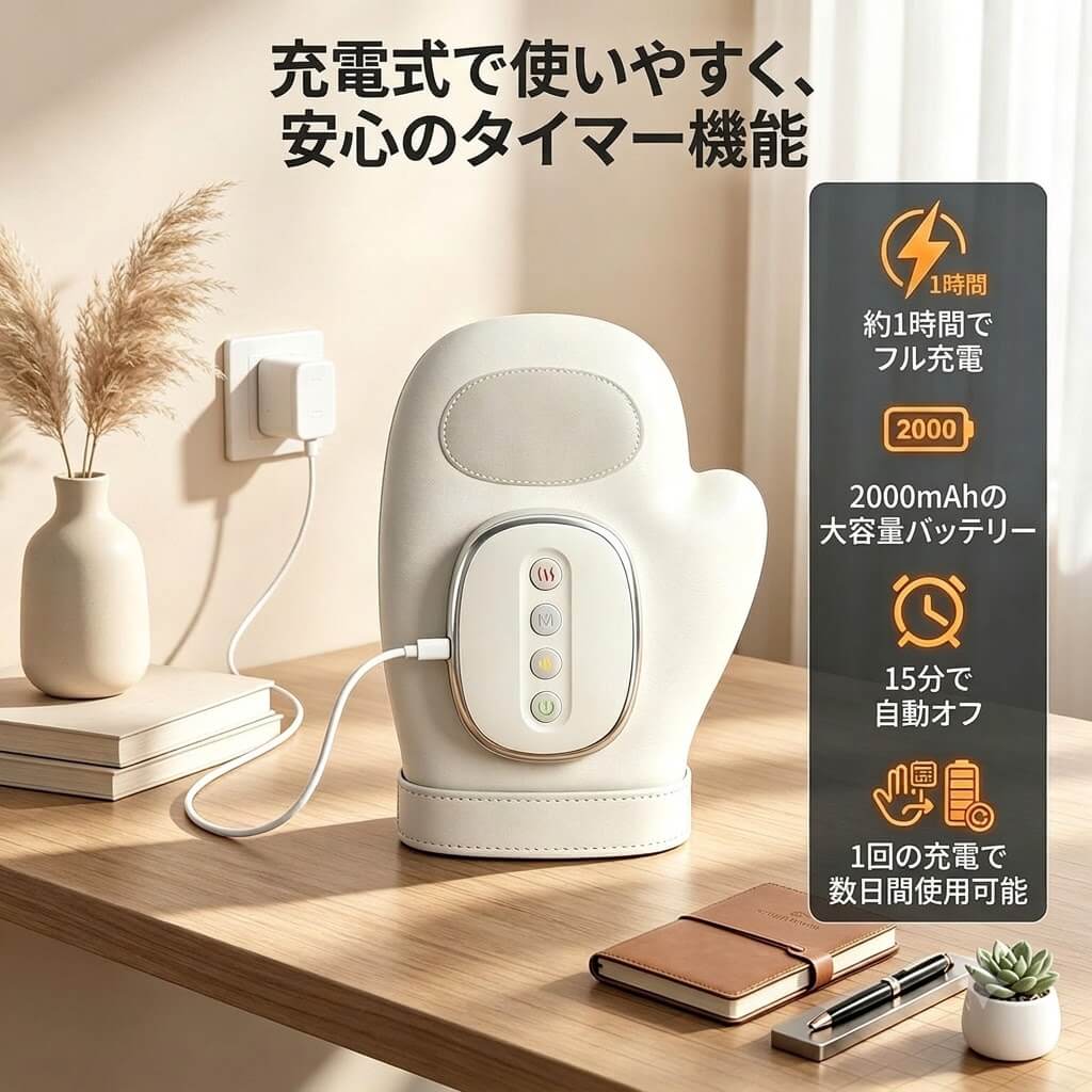 ぬくもりハンドマッサージャー
