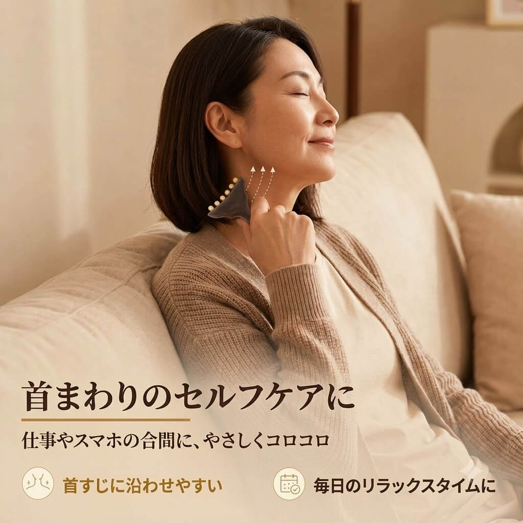 白檀と天然角のセルフケアローラー