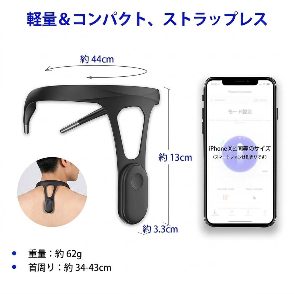 そっと知らせる 姿勢トレーナー