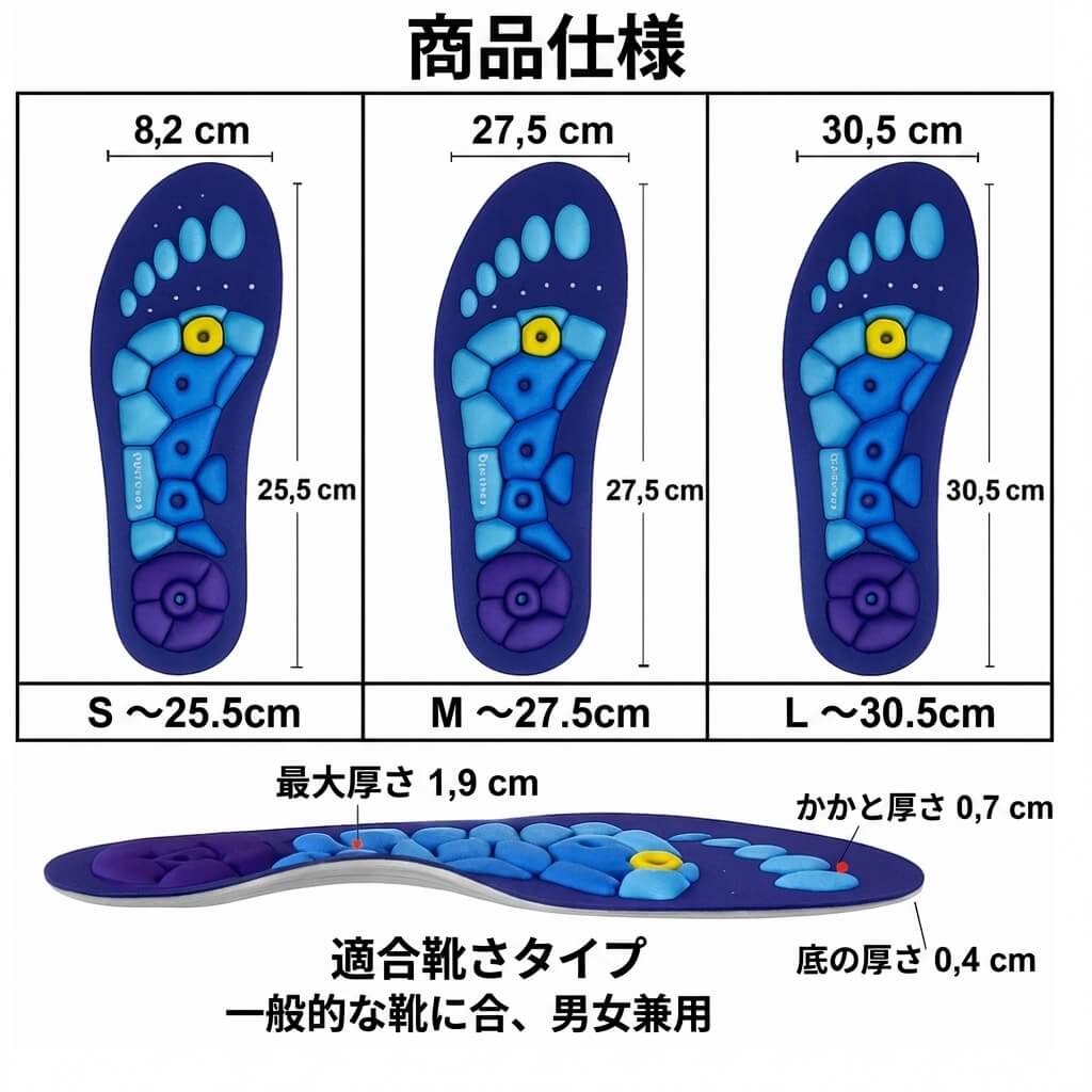 巡りの磁気インソール