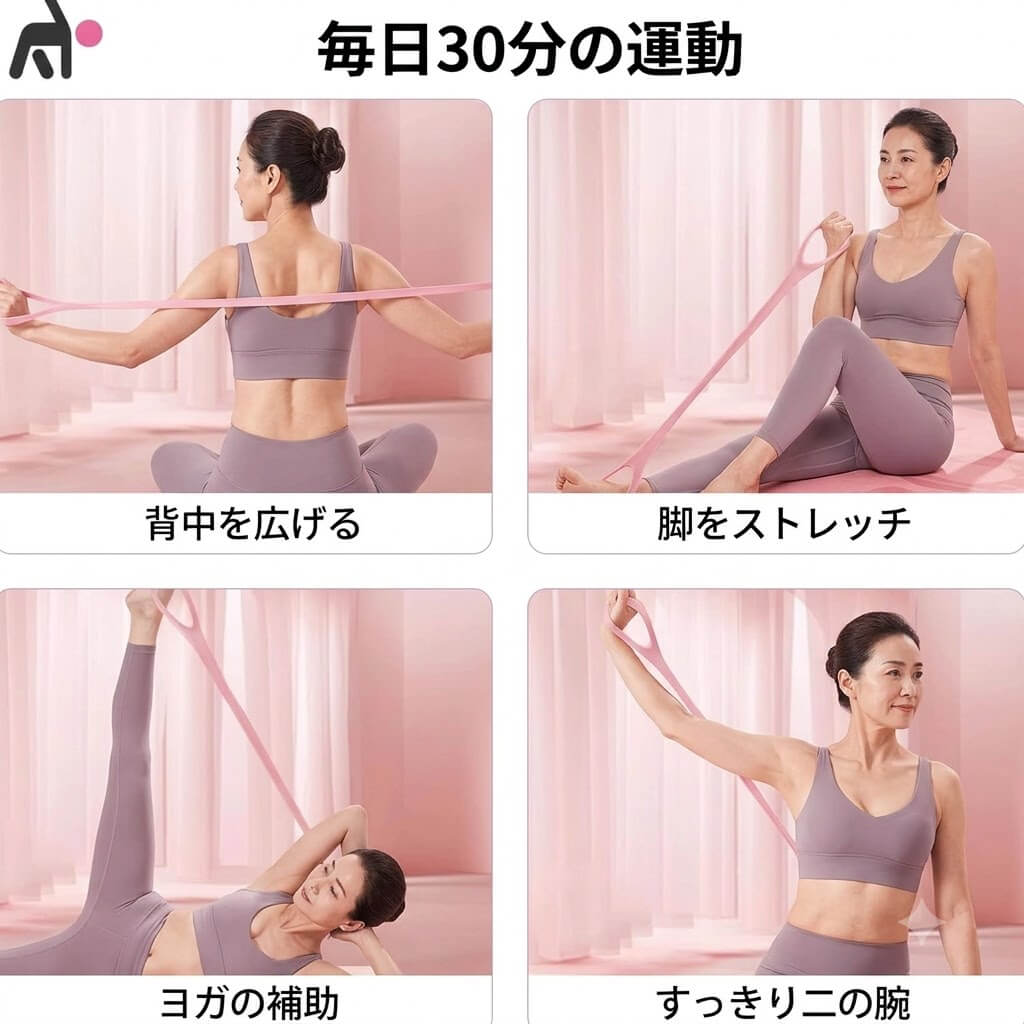 美姿勢トレーニングバンド 〜動画ガイド付き〜