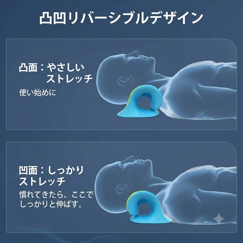 寝ころぶだけ 首もとストレッチピロー