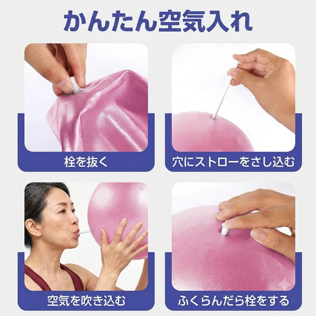 おうちピラティスボール