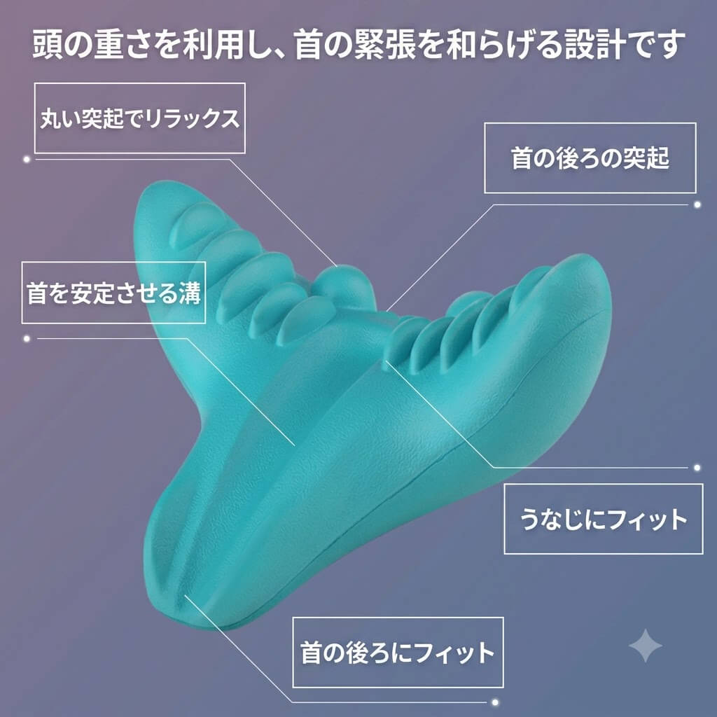 寝ころぶだけ 首・肩ツボ押しピロー